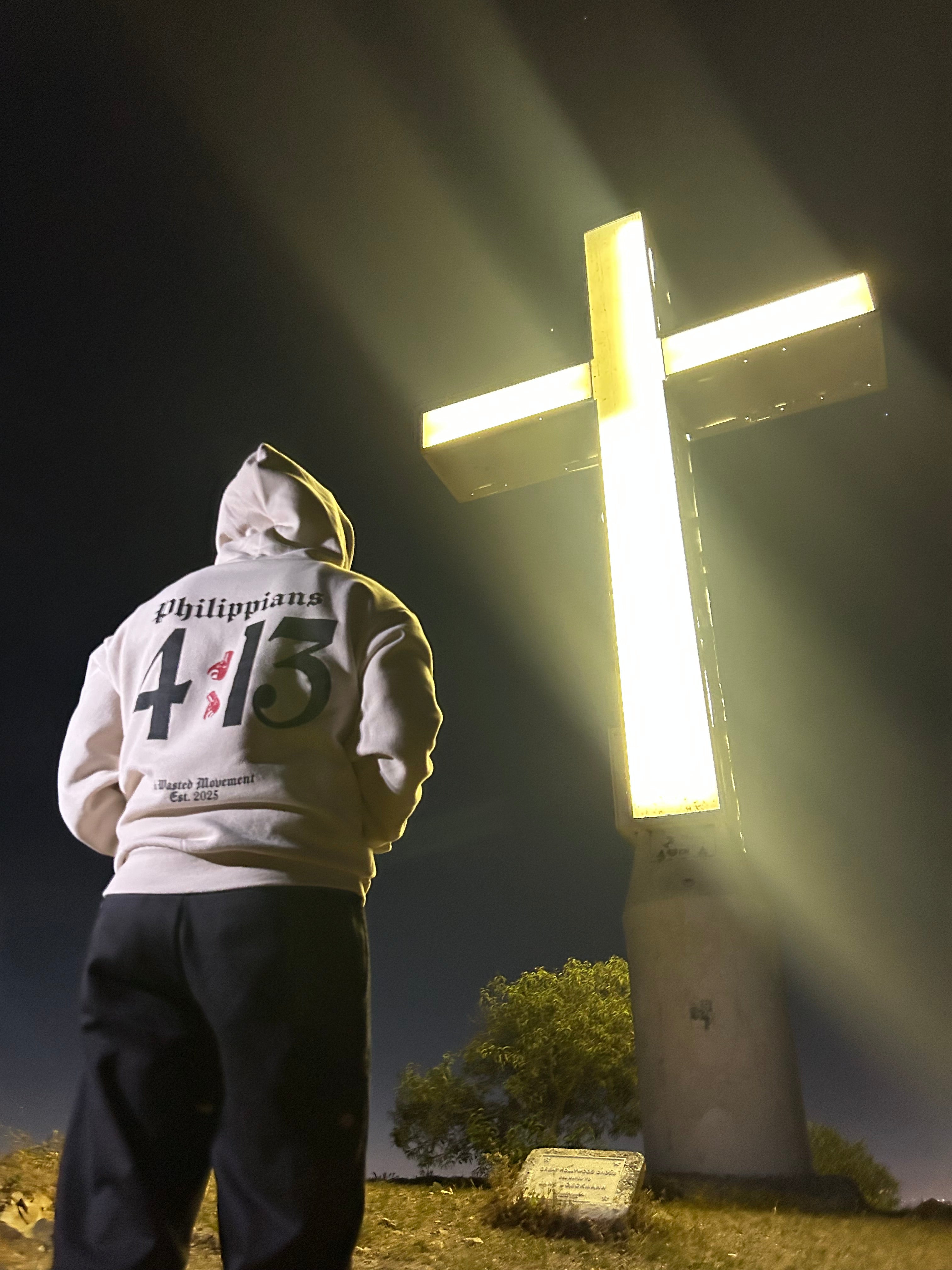 Philippians 4:13 – Comfort Hoodie – Cream