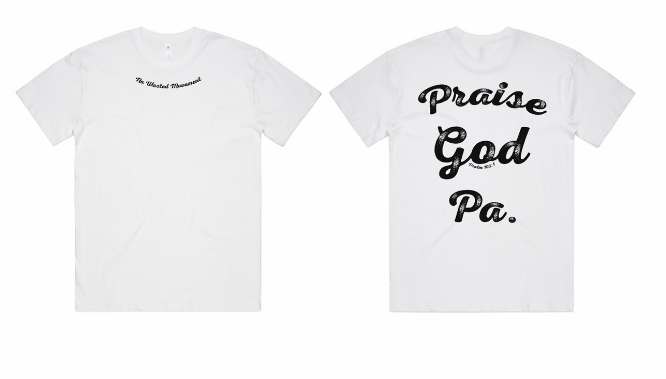 “Praise God Pa.” Tee — White